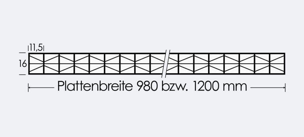 Querschnitt: X-Struktur